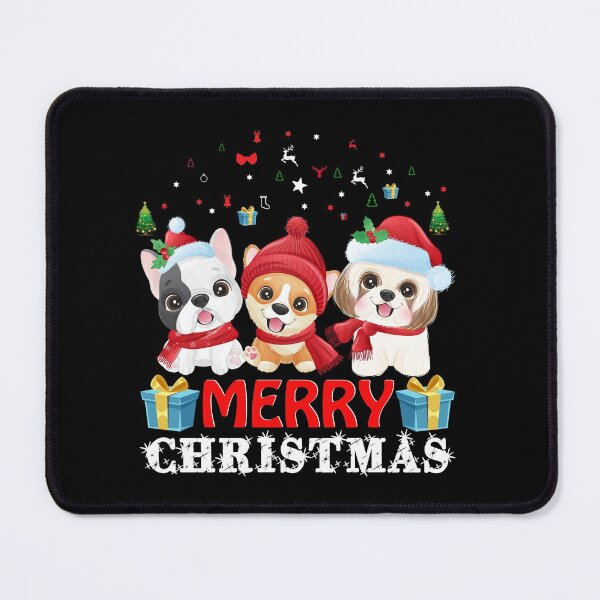 Item preview, Merry Christmas 2021 puppy dogs designed and sold by angelusdark.