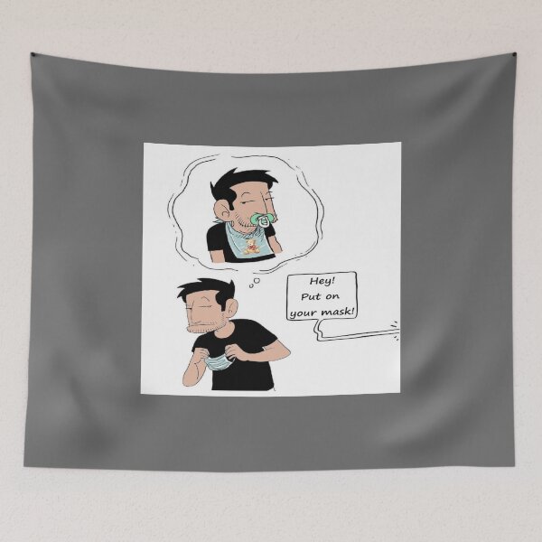 Item preview, Hey! put on your mask !  designed and sold by zurckoov.