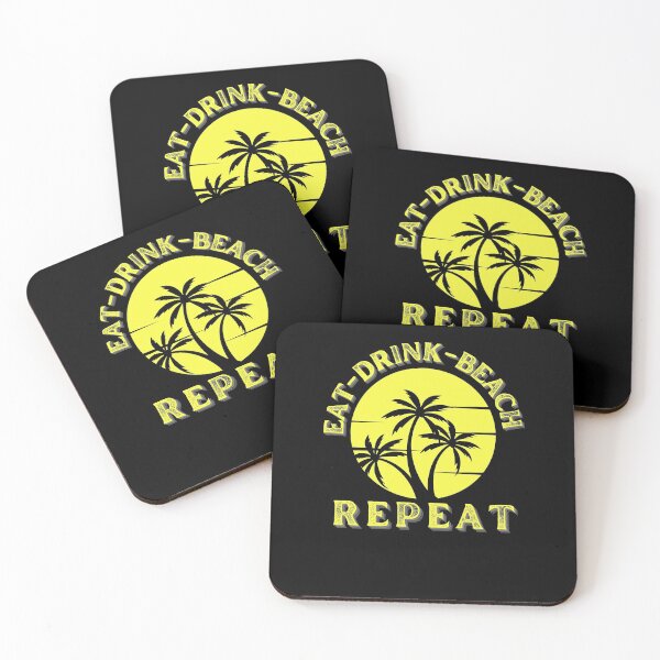 Item preview, Eat Drink Beach Repeat, Best Beautiful Beaches, Tropical Vacation, At My Age I Need Glasses designed and sold by Sun Sand & Sea Art.