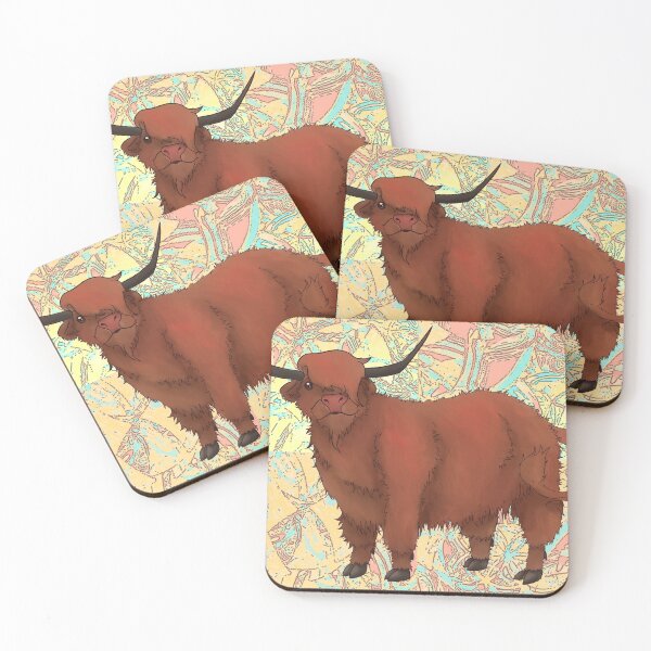Item preview, Funky Highland Cow designed and sold by Danielle Lucas.