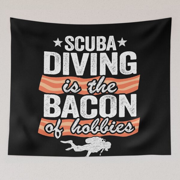 Item preview, Funny Diver Scuba Diving Is The Bacon Of Hobbies designed and sold by Stronzi.