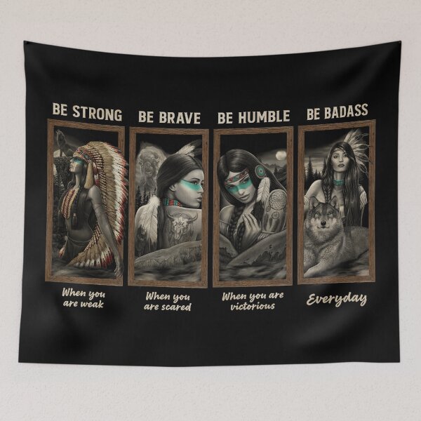 Item preview, Native american girls be strong brave humble designed and sold by chinulove.