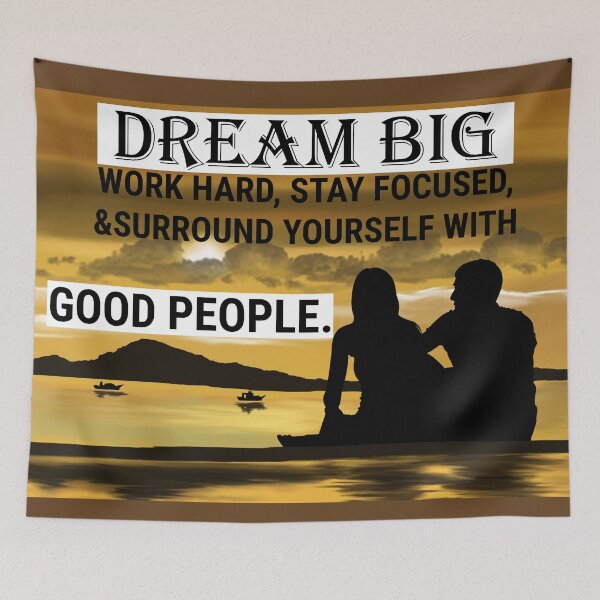 Item preview, Dream Big Work Hard designed and sold by AllThingsCutie.