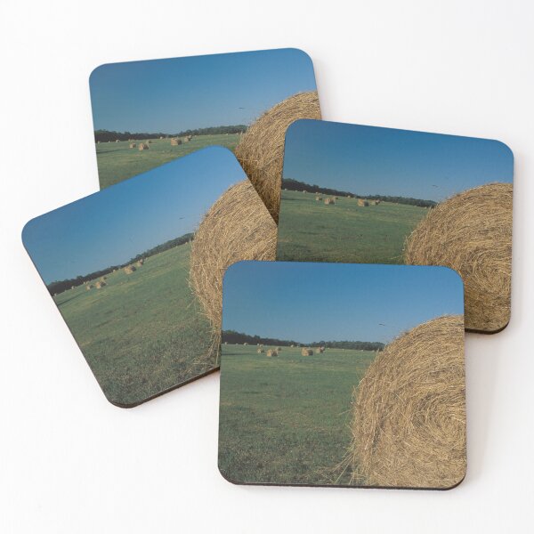 Item preview, Haybales Across a Field designed and sold by Bill Spengler's Photographic Thoughts.
