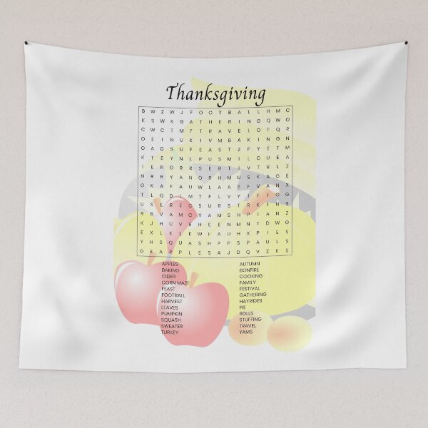 Artikelvorschau, Thanksgiving-Wortsuche entworfen und verkauft von WeTrieditatHome.
