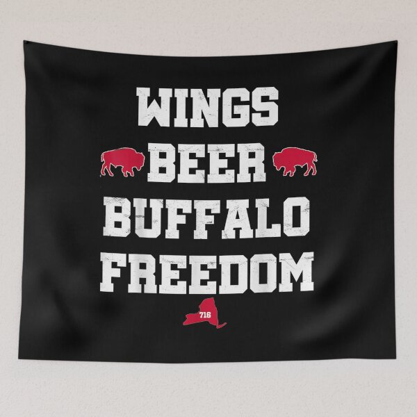Aperçu de l'œuvre  Ailes Bière Buffalo Freedom Ouest de New York 716 Pride créée et vendue par lindaxse.