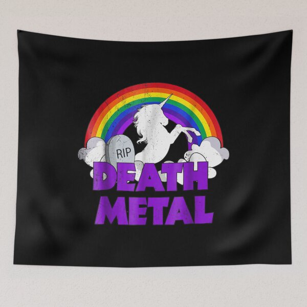 Item preview,  Unicorn Death Metal Rainbow Thunder designed and sold by jennifera11.