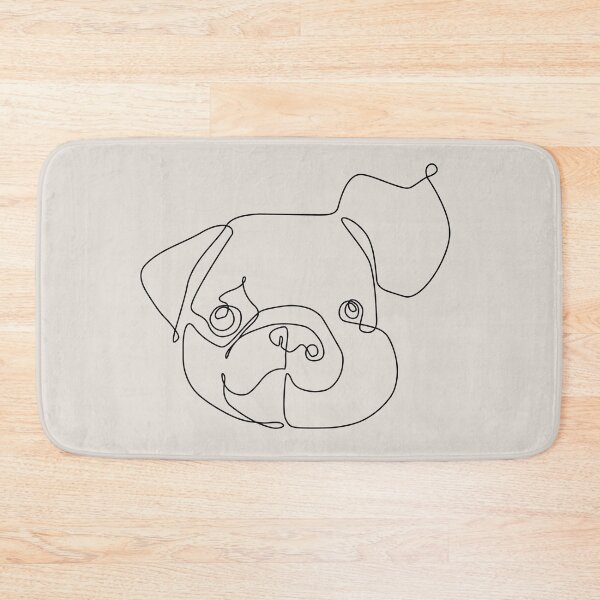 Item preview, One Line Pug Pig designed and sold by Huebucket.