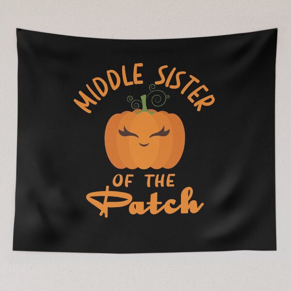 Item preview, Middle Sister of The Patch For Funny Halloween Family Matching Pumpkin  designed and sold by manzee.