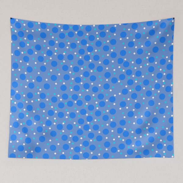 Item preview, Lunares azules fríos y chispitas blancas de Suzzyrein designed and sold by Suzzyrein.