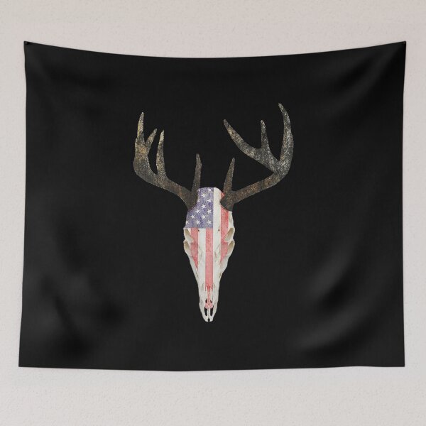 Item preview,  Deer Hunting Skull American Flag Whitetail Buck designed and sold by jennifera11.