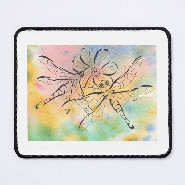 Item preview, Dragonflies with Cosmos designed and sold by Jocoart1.