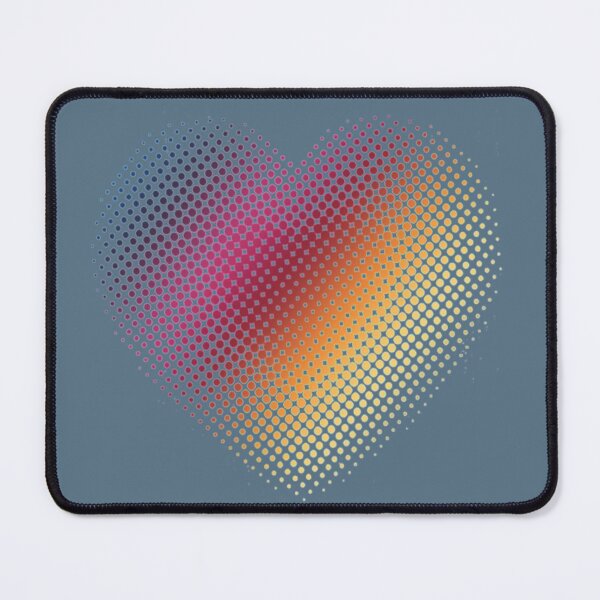 Item preview, Linear Gradient on Halftone Heart (Bluestone) designed and sold by John Raymond Barker.