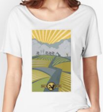 Camiseta ancha para mujer Cartel de ciclismo Retro Vlaanderen