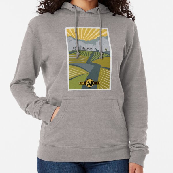 Retro Vlaanderen cycling poster Lightweight Hoodie