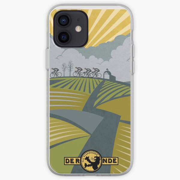 Retro Vlaanderen cycling poster iPhone Soft Case