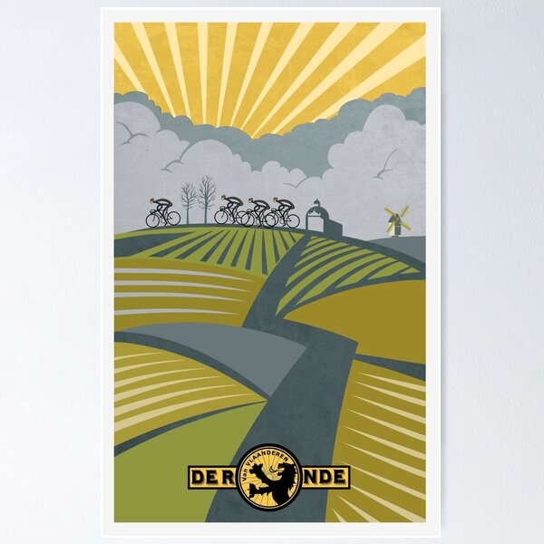 Item preview, Retro Vlaanderen cycling poster designed and sold by SFDesignstudio.