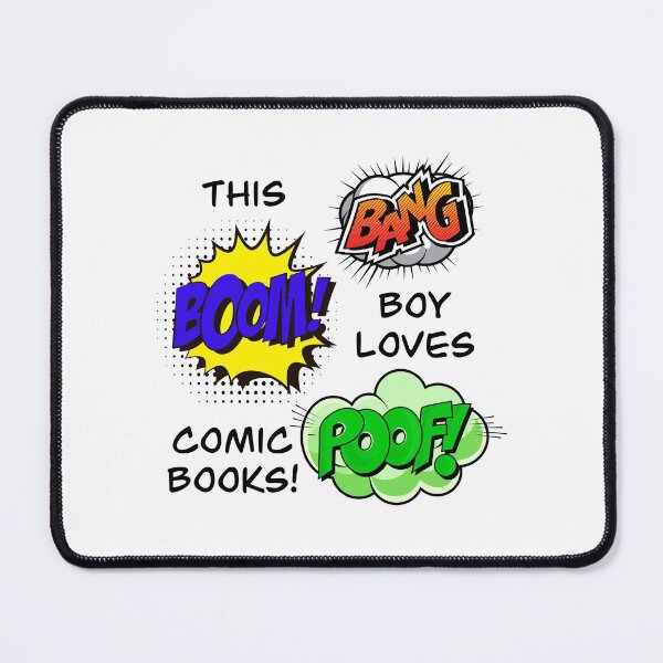 Item preview, This Boy Loves Comic Books! (on White) designed and sold by epinkb.