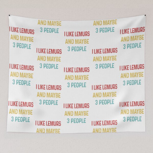 Item preview, I like Lemurs and maybe 3 people designed and sold by CactusDesigns68.