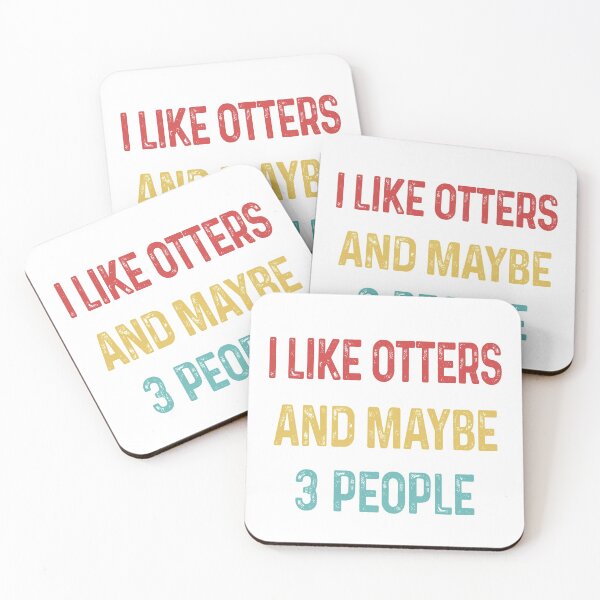 Item preview, I like Otters and maybe 3 people designed and sold by CactusDesigns68.