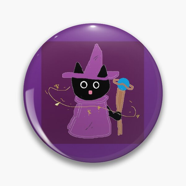 Item preview, "Sorceror Smores" - Cute Magical Black Wizard Cat designed and sold by hannahbanan-ah.