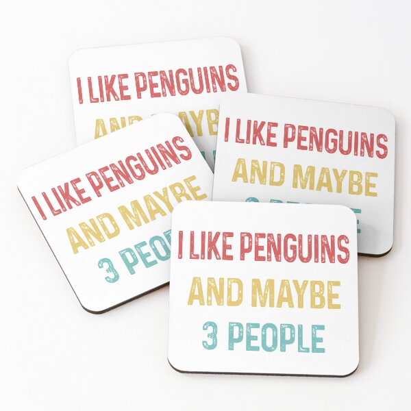 Item preview, I like Penguins and maybe 3 people designed and sold by CactusDesigns68.
