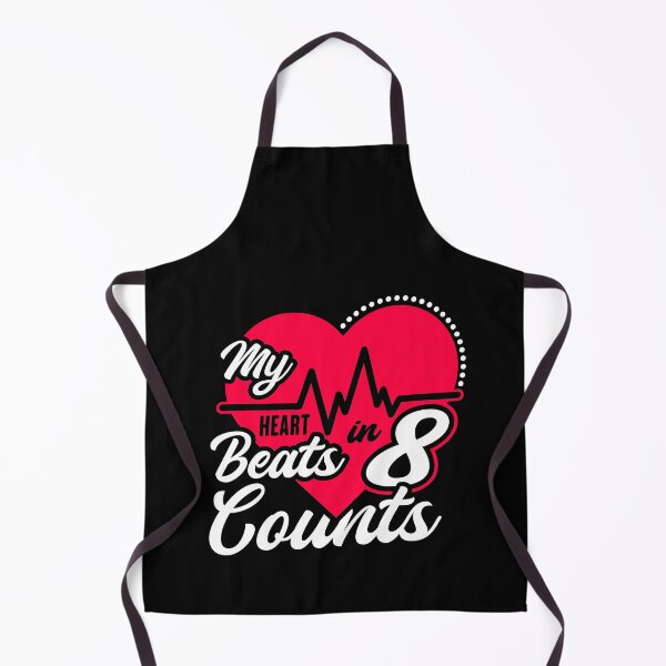 Item preview, Heart Beats in 8 Counts Cheer Coach Cheerleading Cheerleader Pom Pom Squad designed and sold by Merchking1.
