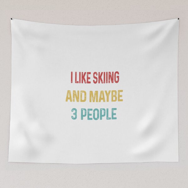 Item preview, I like Skiing and maybe 3 people designed and sold by WinghiDesign.