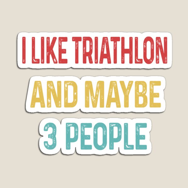 Item preview, I like Triathlon and maybe 3 people designed and sold by WinghiDesign.