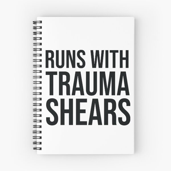 Item preview, Runs With Trauma Shears designed and sold by Lovely  Ideas.