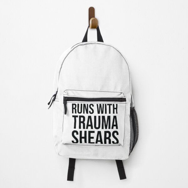 Item preview, Runs With Trauma Shears designed and sold by Lovely Ideas.