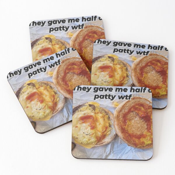 Item preview, They gave me half a patty WTF (TRUE COLOUR VER). designed and sold by capnducki.