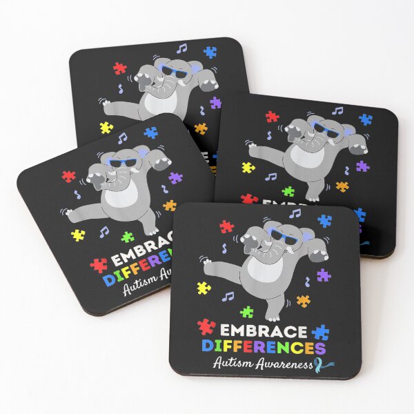 Item preview,  Embrace Differences Dancing Elephant Autism Awareness designed and sold by lindaxse.
