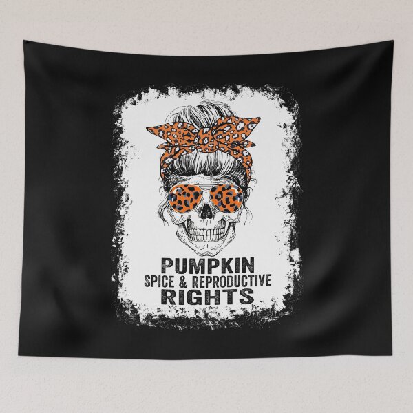 Item preview, Derechos reproductivos de Bleached Skull Lady Pumpkin Spice designed and sold by AlisonWalsh24.