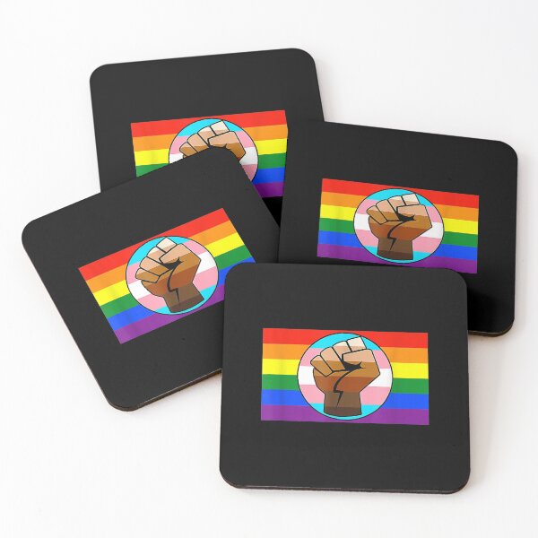 Item preview,  Lgbt Gay Trans Pride Blm Fist Flag designed and sold by lindaxse.