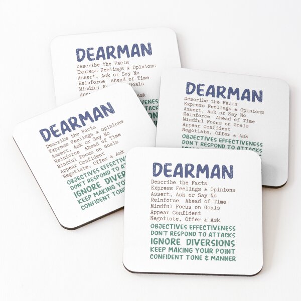 Item preview, Interpersonal Effectiveness: DEARMAN. Wise Mind, Walking the Middle Path designed and sold by Orianah.