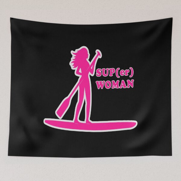 Item preview, SUP(er) Woman Pink Paddle Board designed and sold by KeysTreasures.