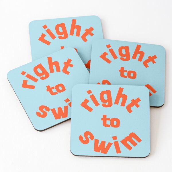Item preview, Right To Swim Orange designed and sold by cashewdays.