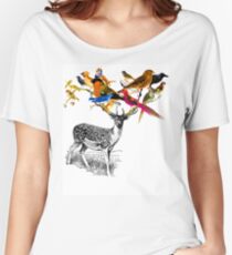 DEER BIRDY Women's Relaxed Fit T-Shirt