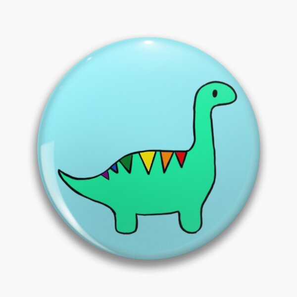 Item preview, Rainbow striped dinosaur designed and sold by Squidink2124.