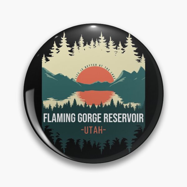 Item preview, Retro Flaming Gorge Reservoir Utah designed and sold by Friday NightCo.