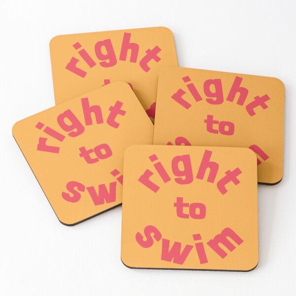 Item preview, Right To Swim Coral Pink designed and sold by cashewdays.