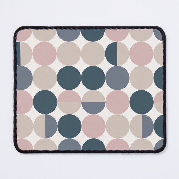 Abstract navy print Mouse Pad
