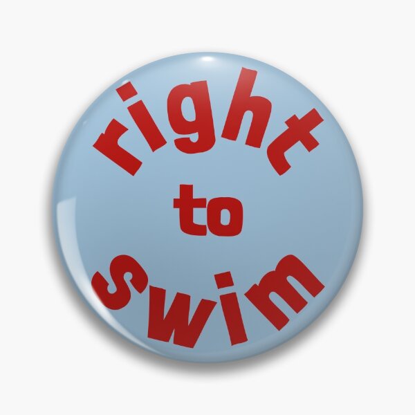 Item preview, Right To Swim Dark Red designed and sold by cashewdays.