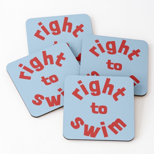 Item preview, Right To Swim Dark Red designed and sold by cashewdays.