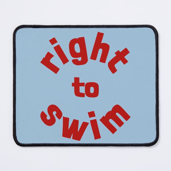 Item preview, Right To Swim Dark Red designed and sold by cashewdays.