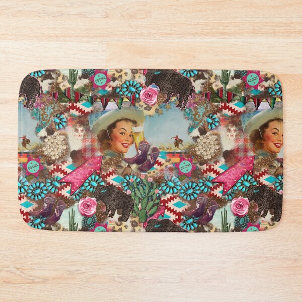 Item preview, Junky Vintage Western Pin-up design designed and sold by Wild Grace Design Studios.