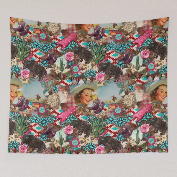 Item preview, Junky Vintage Western Pin-up design designed and sold by Wild Grace Design Studios.