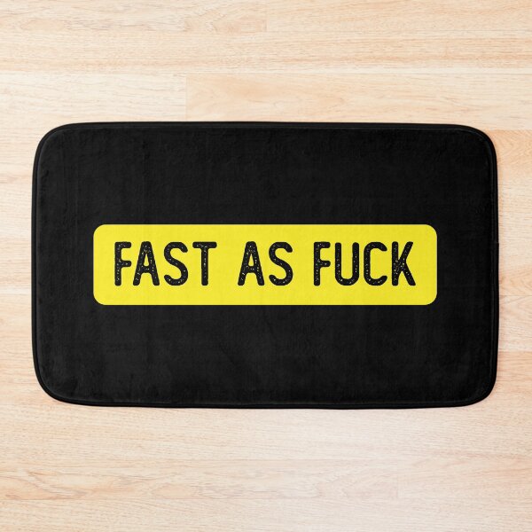 Item preview, Fast As Fuck Funny Bumper designed and sold by Sour Soul.
