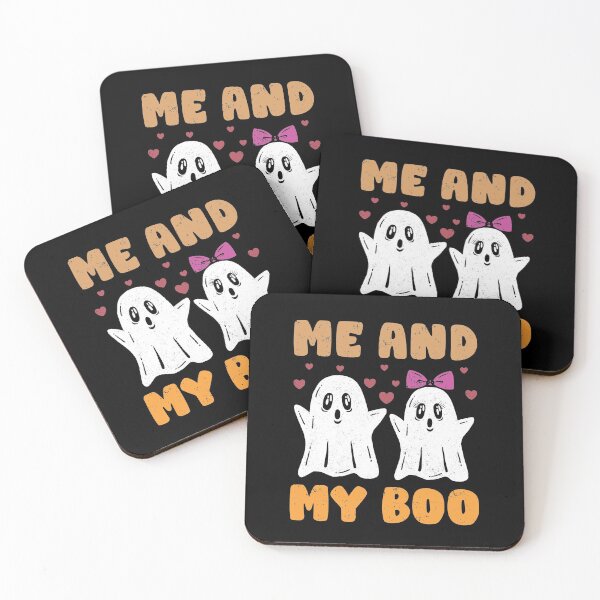 Item preview, Me And My Boo | Cute Halloween Ghost Couple designed and sold by GravitiTees.